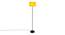 Emme Yellow Cotton Shade Floor Lamp (Yellow) by Urban Ladder - Front View Design 1 - 495324