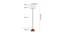 Earvin White Cotton Shade Floor Lamp (White) by Urban Ladder - Design 1 Dimension - 495354