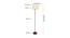Emme White Cotton Shade Floor Lamp (White) by Urban Ladder - Design 1 Dimension - 495358