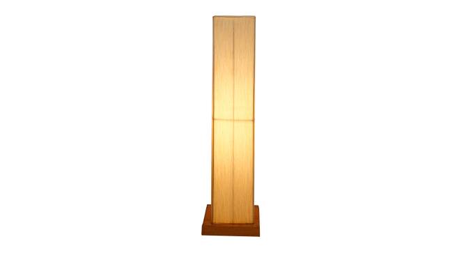 Jacques White Cotton Shade Floor Lamp (White) by Urban Ladder - Front View Design 1 - 495383