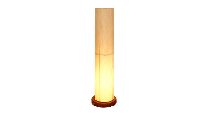 Neil White Cotton Shade Floor Lamp (White) by Urban Ladder - Front View Design 1 - 495385