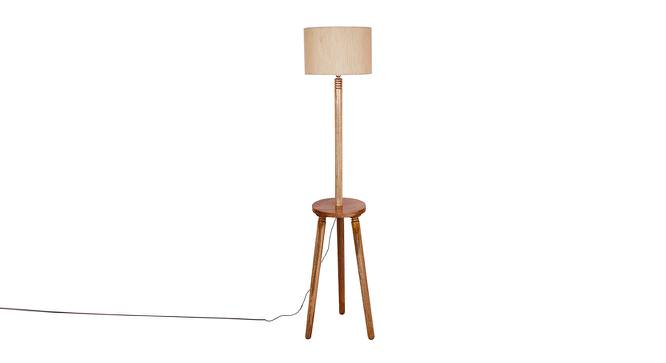 Gwyneth White Cotton Shade Floor Lamp (White) by Urban Ladder - Cross View Design 1 - 495404