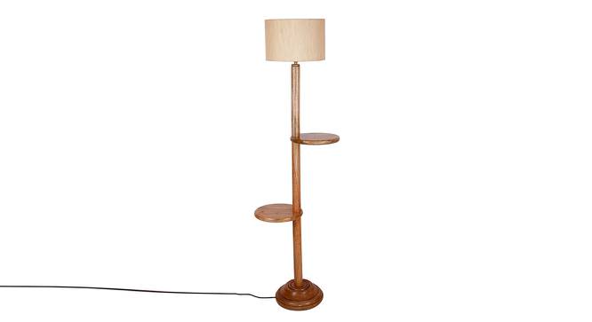 Hillary White Cotton Shade Floor Lamp (White) by Urban Ladder - Cross View Design 1 - 495406