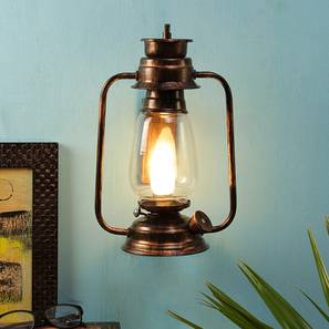 Harper Copper Metal Wall Mounted Lantern Lamp-image-40