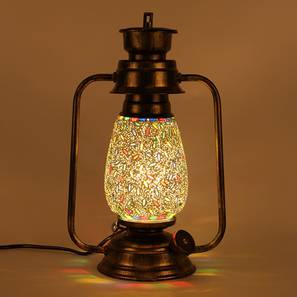devansh Bradford MultiColour Glass Lantern Table Lamp-picture-15