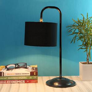 Danny Black Cotton Shade Table lamp-image-44