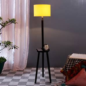 devansh Fiona Yellow Cotton Shade Floor Lamp-picture-20