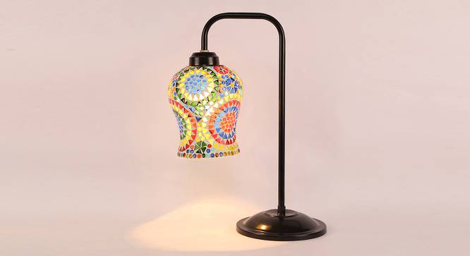 Clem MultiColour Glass Shade Table lamp (Multicolor) by Urban Ladder - Front View Design 1 - 495453