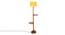 Hillary Yellow Cotton Shade Floor Lamp (Yellow) by Urban Ladder - Front View Design 1 - 495459