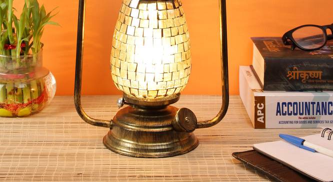 Aubrey MultiColour Glass Lantern Table Lamp (Multicolor) by Urban Ladder - Cross View Design 1 - 495473