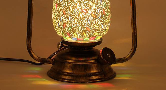 Bradford MultiColour Glass Lantern Table Lamp (Multicolor) by Urban Ladder - Cross View Design 1 - 495474