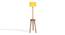 Gwyneth Yellow Cotton Shade Floor Lamp (Yellow) by Urban Ladder - Cross View Design 1 - 495482