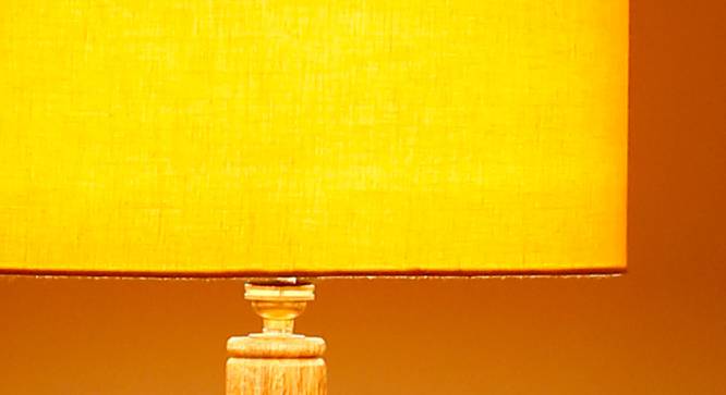 Hillary Yellow Cotton Shade Floor Lamp (Yellow) by Urban Ladder - Cross View Design 1 - 495483