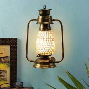 devansh Eloise Multicolor Metal Wall Mounted Lantern Lamp-picture-16