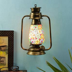 devansh Esme Multicolor Metal Wall Mounted Lantern Lamp-picture-14