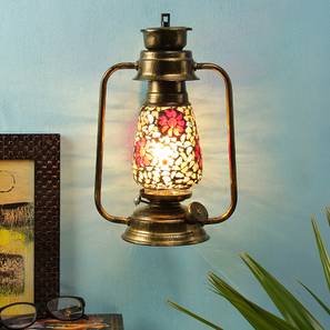 Everly Multicolor Metal Wall Mounted Lantern Lamp-image-38