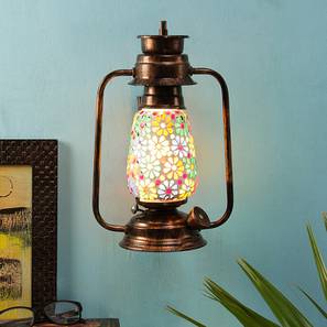 devansh Hazel Multicolor Metal Wall Mounted Lantern Lamp-picture-17