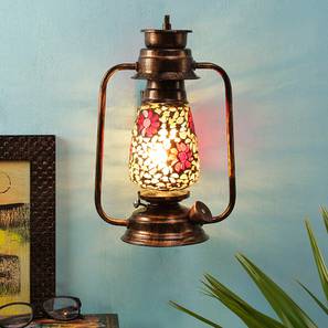 Ida Multicolor Metal Wall Mounted Lantern Lamp-image-11