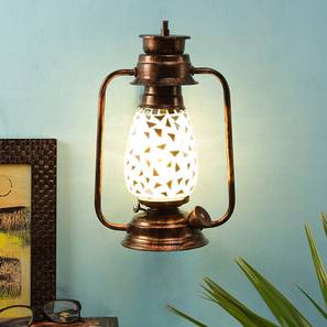 Joss Multicolor Metal Wall Mounted Lantern Lamp-image-19