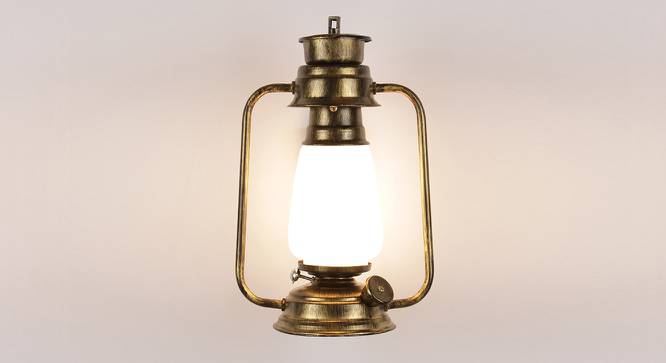 Edie White Metal Wall Mounted Lantern Lamp (White) by Urban Ladder - Front View Design 1 - 495541