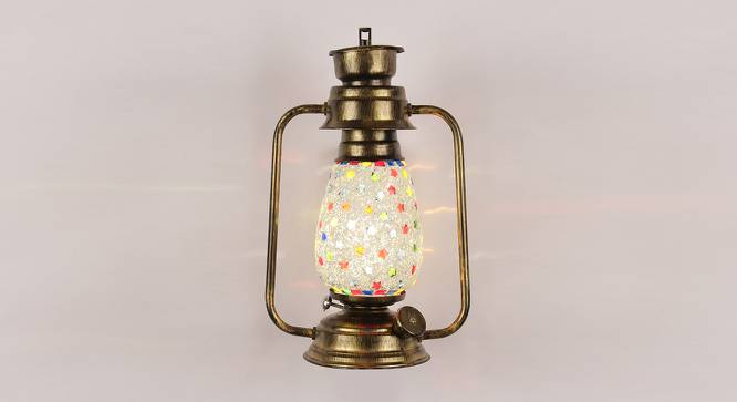 Finley Multicolor Metal Wall Mounted Lantern Lamp (Multicolor) by Urban Ladder - Front View Design 1 - 495546