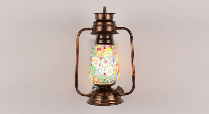 Hazel Multicolor Metal Wall Mounted Lantern Lamp (Multicolor) by Urban Ladder - Front View Design 1 - 495552