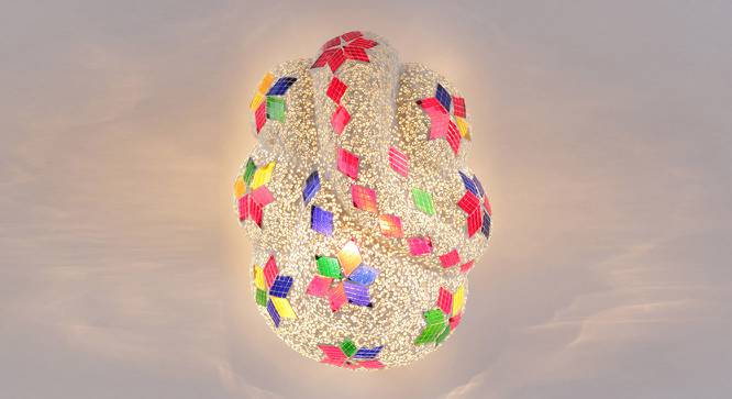 Ava Multicolor Glass Wall Lamp (Multicolor) by Urban Ladder - Front View Design 1 - 495645