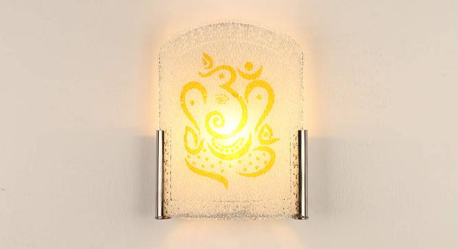 Jayesh Yellow Glass Wall Lamp (Yellow) by Urban Ladder - Front View Design 1 - 495660