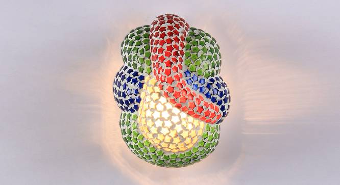 Bob Multicolor Glass Wall Lamp (Multicolor) by Urban Ladder - Front View Design 1 - 495662