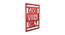 Roland Red Engineered Wood 7.9 x 11.8 inches Wall Decor (Red) by Urban Ladder - Front View Design 1 - 495863