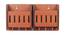 Rowen Brown Engineered Wood 7 Key Holder (Brown) by Urban Ladder - Design 1 Side View - 496182