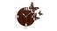 Seaton Brown Engineered Wood Round Aanalog Wall Clock (Brown) by Urban Ladder - Design 1 Dimension - 496323