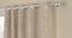 Ashanti Beige Polycotton Room-Darkening 7 ft Door Curtain (Beige, Eyelet Pleat, 129 x 213 cm  (51" x 84") Curtain Size) by Urban Ladder - Front View Design 1 - 496384