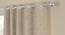 Ashley Beige Polycotton Room-Darkening 7 ft Door Curtain Set of 2 (Beige, Eyelet Pleat, 129 x 213 cm  (51" x 84") Curtain Size) by Urban Ladder - Front View Design 1 - 496386