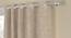 Ashton Beige Polycotton Room-Darkening 9 ft Long Door Curtain Set of 2 (Beige, Eyelet Pleat, 129 x 274 cm  (51" x 108") Curtain Size) by Urban Ladder - Front View Design 1 - 496387
