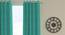 Naryssa Light Blue Polyester Room-Darkening 7 ft Door Curtain (Light Blue, Eyelet Pleat, 129 x 213 cm  (51" x 84") Curtain Size) by Urban Ladder - Cross View Design 1 - 496437