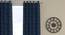Paul Dark Blue Polyester Room-Darkening 9 ft Long Door Curtain (Dark Blue, Eyelet Pleat, 118 x 274 cm  (46" x 108") Curtain Size) by Urban Ladder - Cross View Design 1 - 496442