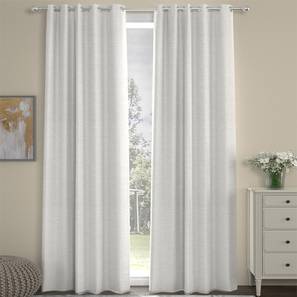 Cream Polyester Room Darkening Door Curtain-image-45
