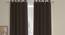 Jonah Dark Brown Polyester Blackout 9 ft Long Door Curtain Set of 2 (Dark Brown, Eyelet Pleat, 129 x 274 cm  (51" x 108") Curtain Size) by Urban Ladder - Cross View Design 1 - 496613
