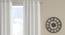 Kajetano Cream Polyester Room-Darkening 7 ft Door Curtain (Cream, Eyelet Pleat, 129 x 213 cm  (51" x 84") Curtain Size) by Urban Ladder - Cross View Design 1 - 496614