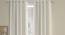 Dempsey Cream Polyester Room-Darkening 9 ft Long Door Curtain Set of 2 (Cream, Eyelet Pleat, 135 x 274 cm  (53" x 108") Curtain Size) by Urban Ladder - Cross View Design 1 - 496633