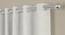 Kajetano Cream Polyester Room-Darkening 7 ft Door Curtain (Cream, Eyelet Pleat, 129 x 213 cm  (51" x 84") Curtain Size) by Urban Ladder - Front View Design 1 - 496639