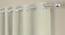 Chassidy Cream Polyester Room-Darkening 7 ft Door Curtain (Cream, Eyelet Pleat, 129 x 213 cm  (51" x 84") Curtain Size) by Urban Ladder - Front View Design 1 - 496651
