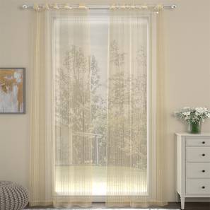 Gold Polyester Sheer Door Curtain-image-12