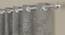 Emma Grey Polyester Room-Darkening 7 ft Door Curtain Set of 2 (Grey, Eyelet Pleat, 118 x 213 cm  (46" x 84") Curtain Size) by Urban Ladder - Front View Design 1 - 496724