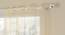 Helen Gold Polyester Sheer 7 ft Door Curtain Set of 2 (Gold, Eyelet Pleat, 115 x 213 cm  (45" x 84") Curtain Size) by Urban Ladder - Front View Design 1 - 496728