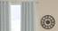 Bob Light Grey Polyester Room-Darkening 7 ft Door Curtain (Light Grey, Eyelet Pleat, 129 x 213 cm  (51" x 84") Curtain Size) by Urban Ladder - Cross View Design 1 - 496778