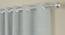 Bob Light Grey Polyester Room-Darkening 7 ft Door Curtain (Light Grey, Eyelet Pleat, 129 x 213 cm  (51" x 84") Curtain Size) by Urban Ladder - Front View Design 1 - 496793
