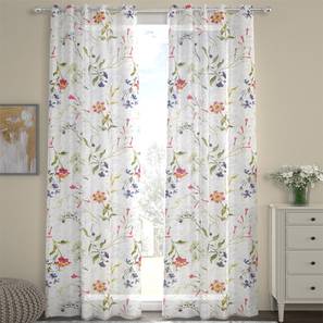 Multicolor Polyester Sheer Door Curtain
