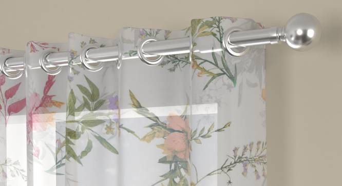 Christoph Multicolor Polyester Sheer 7 ft Door Curtain (Eyelet Pleat, Multicolor, 135 x 213 cm  (53" x 84") Curtain Size) by Urban Ladder - Front View Design 1 - 496931